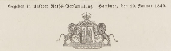   - Grundrechte des deutschen Volkes. Flugblatt. 1849.. - Autre image