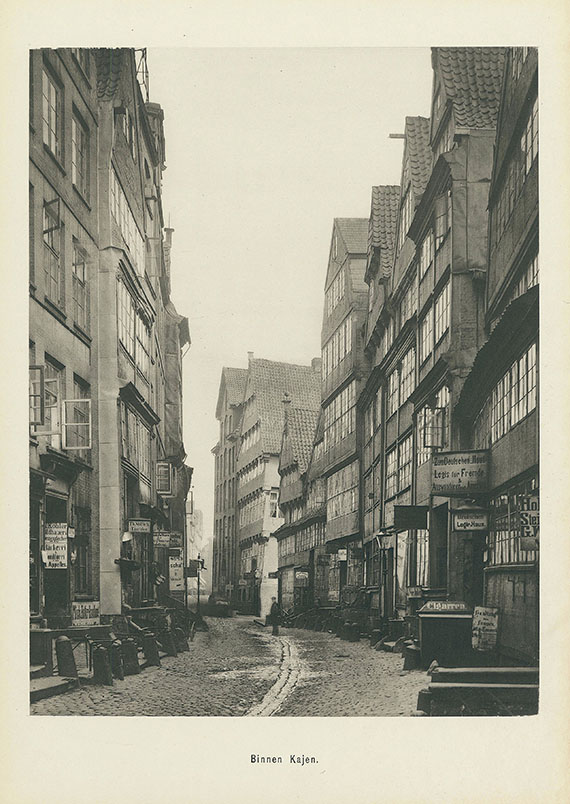   - Zollanschluss. 2 Bde. - Dabei: Hamburger Ansichten und Straßen. Zus. 4 Bde. 1883 bis ca. 1900.