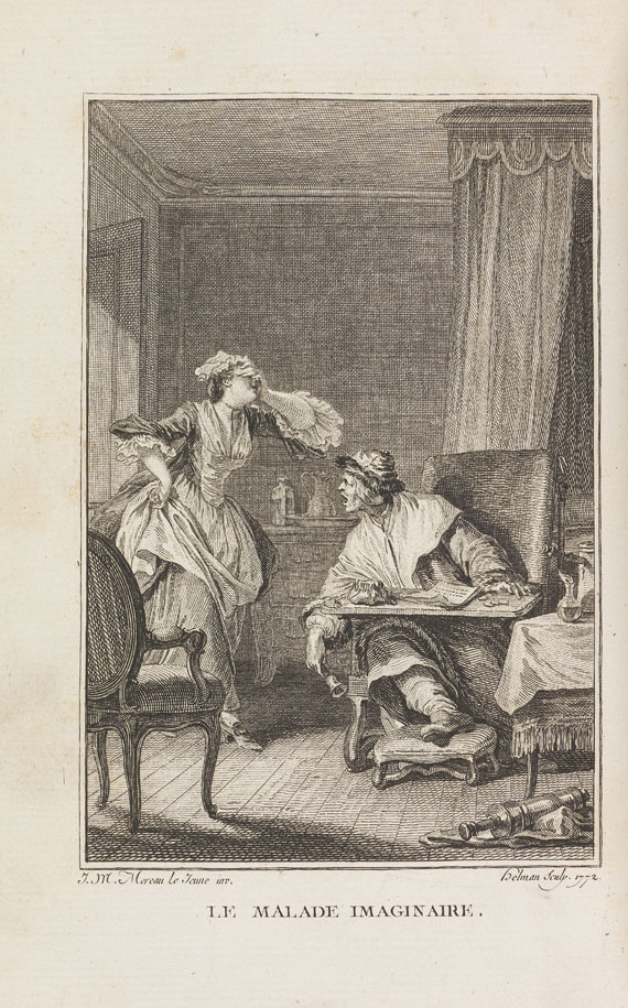 Jean Baptiste Poquelin Molière - Oeuvres.1783. 6 Bde.. - Autre image
