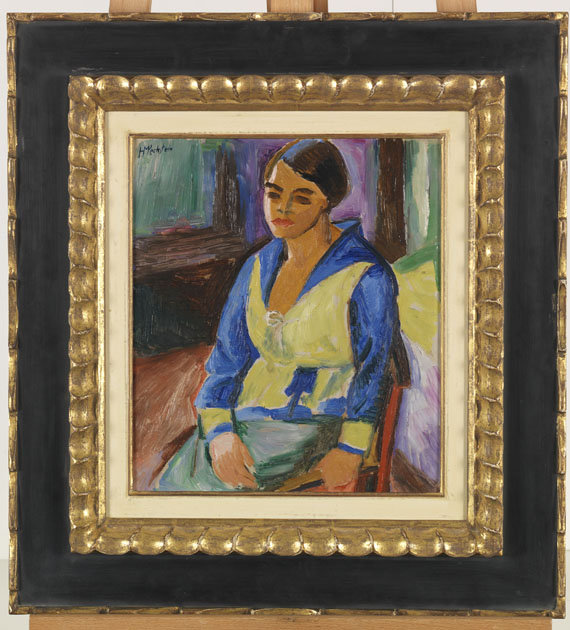 Hermann Max Pechstein - Die chinesische Jacke - Image du cadre