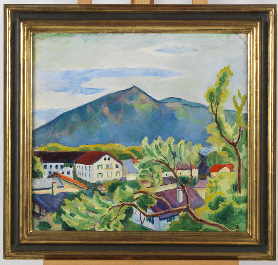 August Macke - Frühlingslandschaft in Tegernsee - Image du cadre