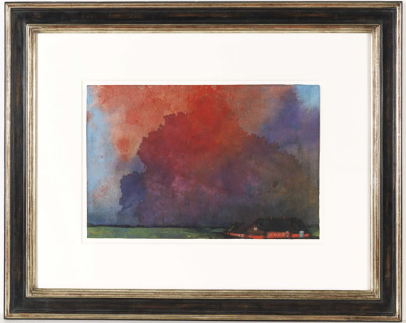 Emil Nolde - Bauernhof unter Gewitterwolken - Image du cadre
