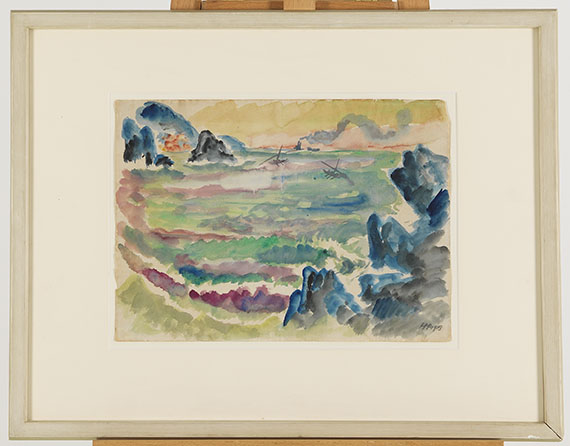 Hermann Max Pechstein - Monterosso al mare - Image du cadre