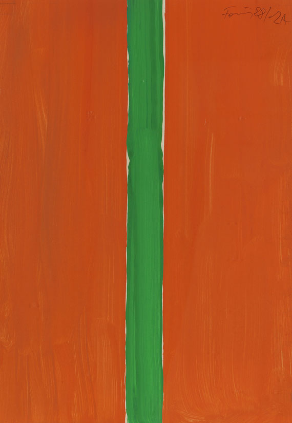 Günther Förg - Ohne Titel (2A, orange mit grün)