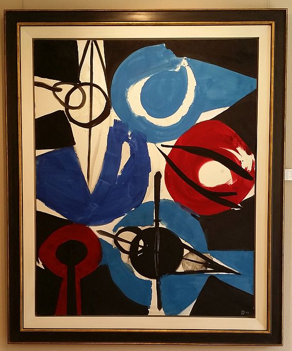 Ernst Wilhelm Nay - Irisch Blau - Image du cadre