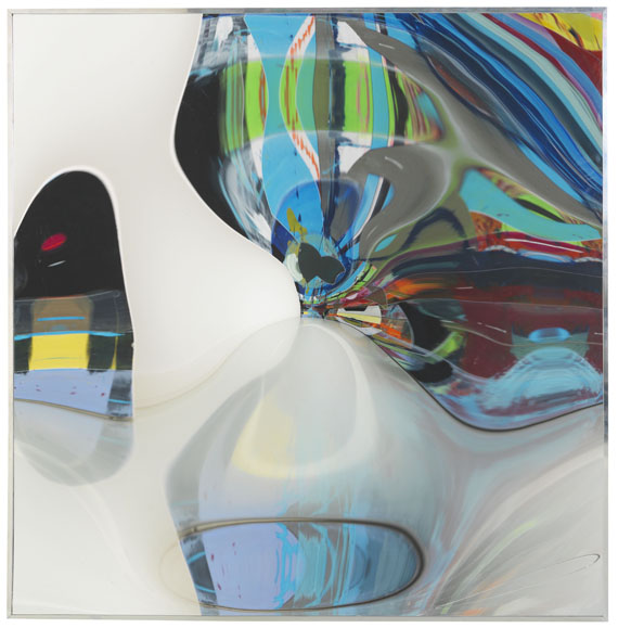 Victor Bonato - Glas-Spiegel-Verformung 4/70 - Image du cadre
