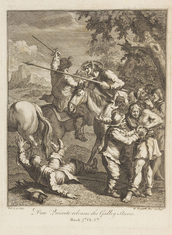 William Hogarth - 6 Bll.: Illustrationen zu Cervantes "Don Quijote" - Autre image