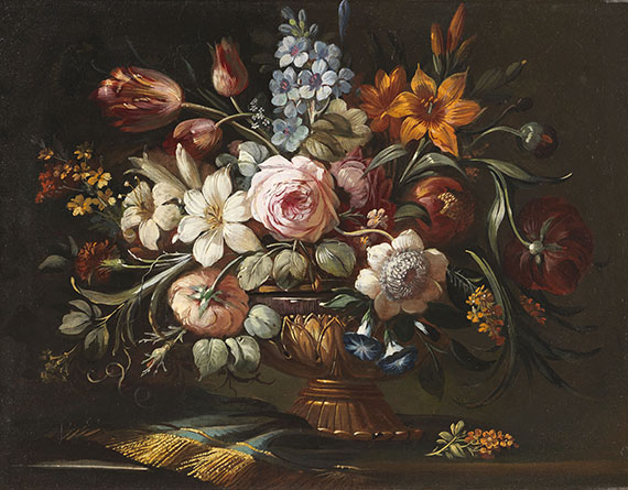 Pier Francesco Cittadini Il Milanese - Zugeschrieben - Blumenstillleben in Prunkvase