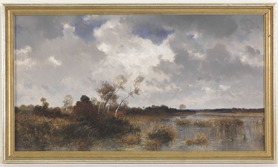 Josef Wenglein - Mooslandschaft im Herbst - Image du cadre