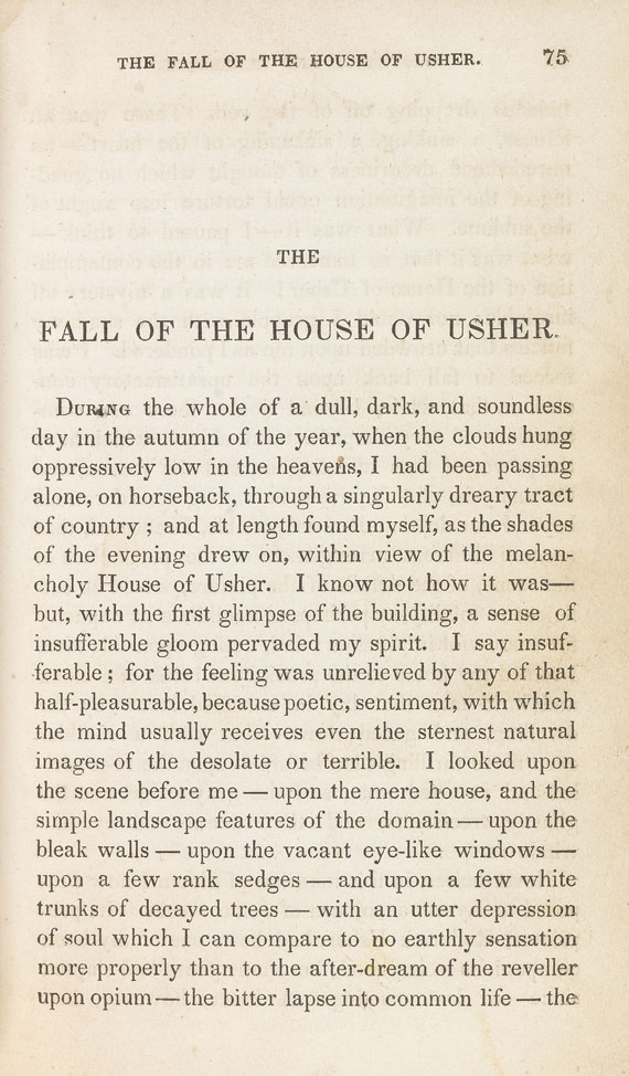 Edgar Allen Poe - Tales of the grotesque and arabesque. 1840.