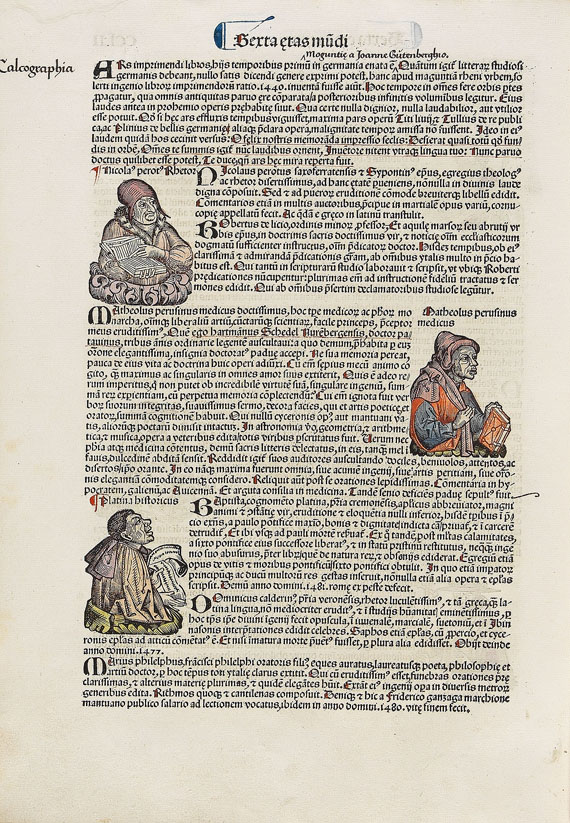 Hartmann Schedel - Weltchronik. 1493. Cincinnius-Exemplar. - Autre image