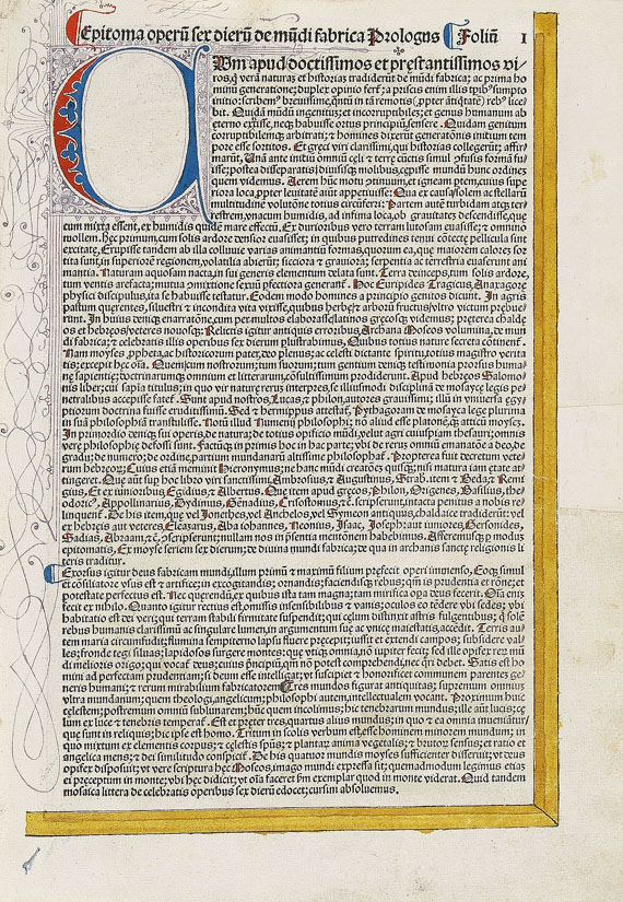 Hartmann Schedel - Weltchronik. 1493. Cincinnius-Exemplar.