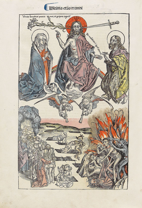 Hartmann Schedel - Weltchronik. 1493. Cincinnius-Exemplar. - Autre image