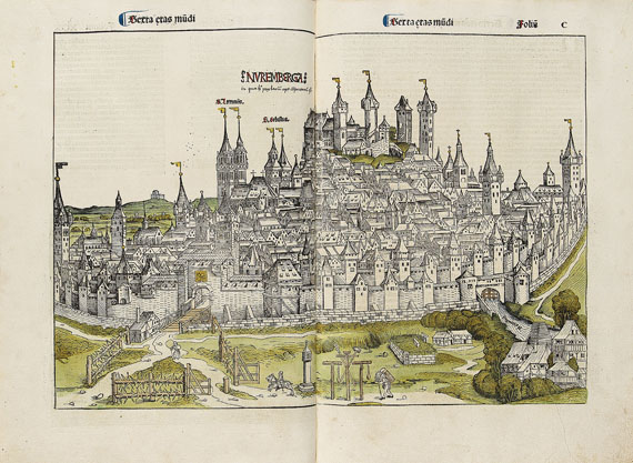 Hartmann Schedel - Weltchronik. 1493. Cincinnius-Exemplar. - Autre image