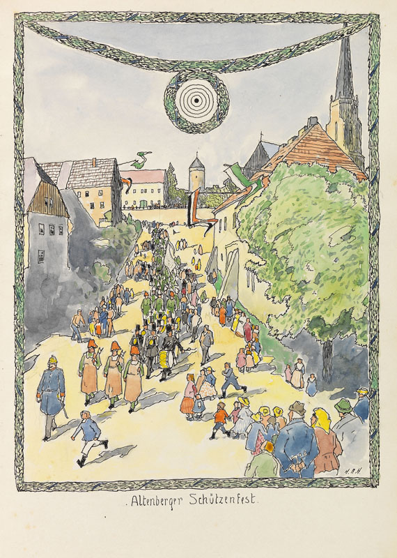 Hans R. Heinmann - Bilderbuch für Bubi Caspari. 1913. + Zeichnung. - Autre image