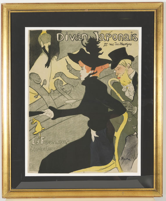 Henri de Toulouse-Lautrec - Divan Japonais - Image du cadre