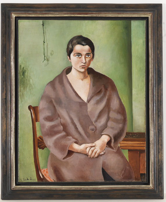 Ernst Fritsch - Sitzende junge Frau - Image du cadre