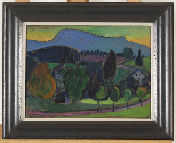 Gabriele Münter - Der blaue Berg - Image du cadre