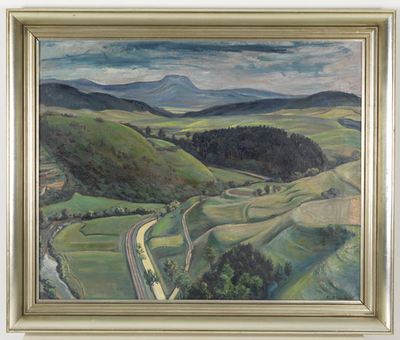 Kurt Weinhold - Alblandschaft bei Haigerloch - Image du cadre