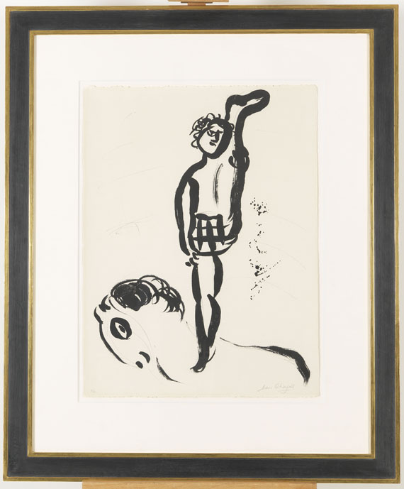 Marc Chagall - Gleichgewichtskünstler auf Pferd - Image du cadre