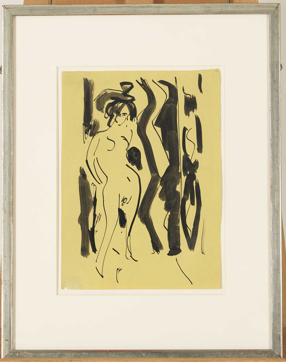 Ernst Ludwig Kirchner - Frauenakt - Image du cadre