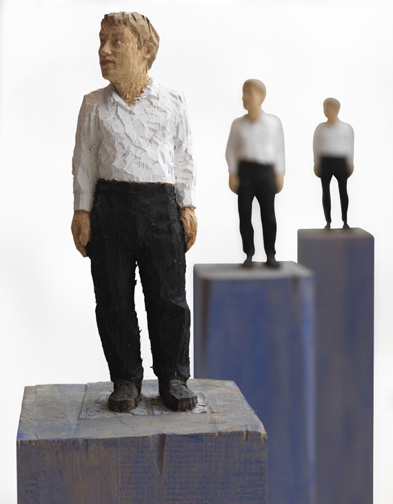 Stephan Balkenhol - Ohne Titel (drei Männer) - Autre image