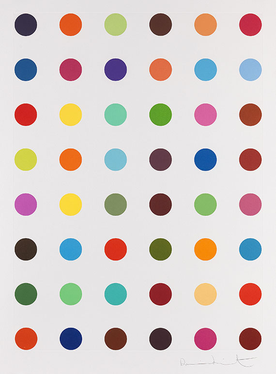 Damien Hirst - Unique spot etching (Oleoylsarcosine)