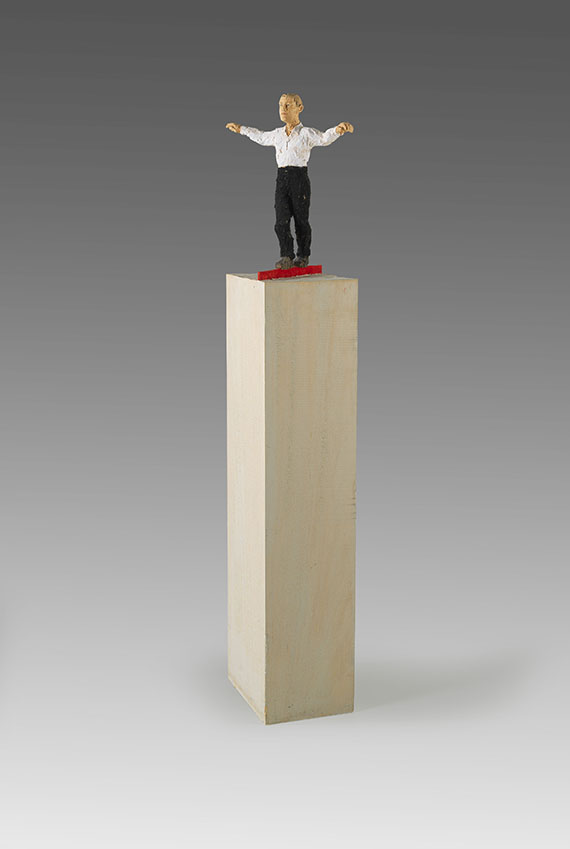 Stephan Balkenhol - Man on red line - Autre image