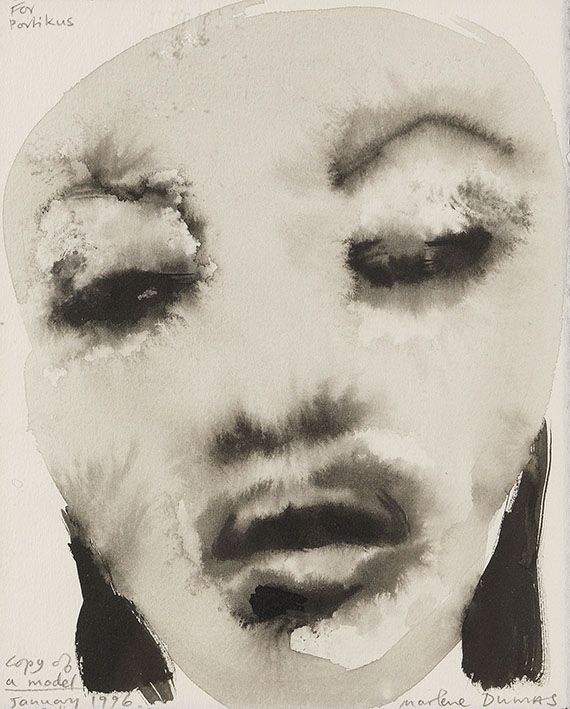 Marlene Dumas - Copy of a Model (Naomi Campbell)