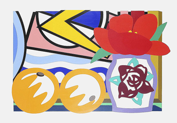 Tom Wesselmann - Still life with Lichtenstein and two oranges