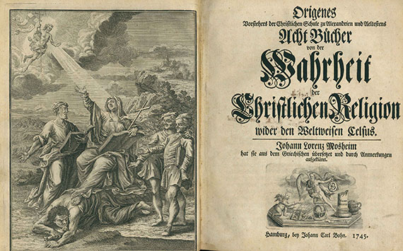  Origenes - Acht Bücher von der Wahrheit. 1745.