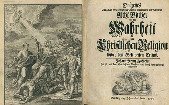 Origenes - Acht Bücher von der Wahrheit. 1745.