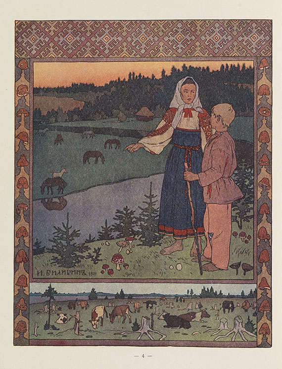 Iwan Jakowlewitsch Bilibin - Sestricka Aljonuska a Bratricek Ivanuska. Um 1905. - Autre image
