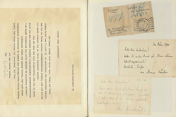 Erich Kästner - 2 Werke mit Autographen. 1938-49 - Autre image