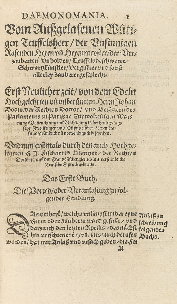 Jean Bodin - De daemonomania magorum. 1581. - Autre image