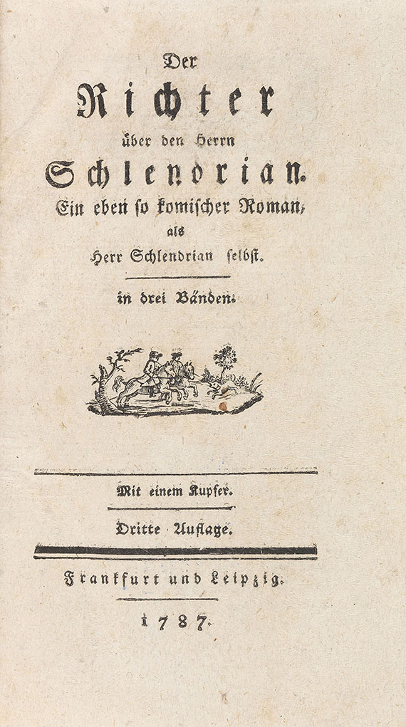 Franz Xaver Huber - Schlendrian. 3 Bde. 1744. - Autre image