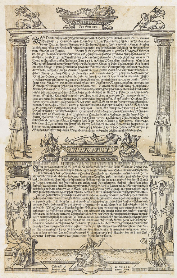  Einblattdrucke - Einblattdruck. Königsberg 1568.