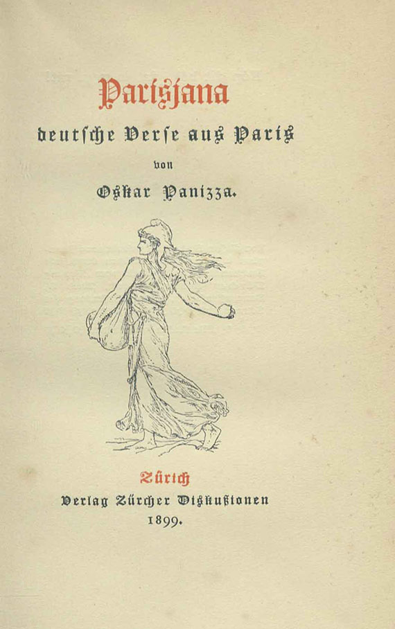 Oskar Panizza - Panizza, 5 Werke. 1886-1899