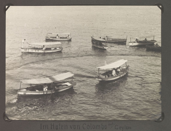  Reisefotografie - 4 Fotoalben Indien. 1926-1927.