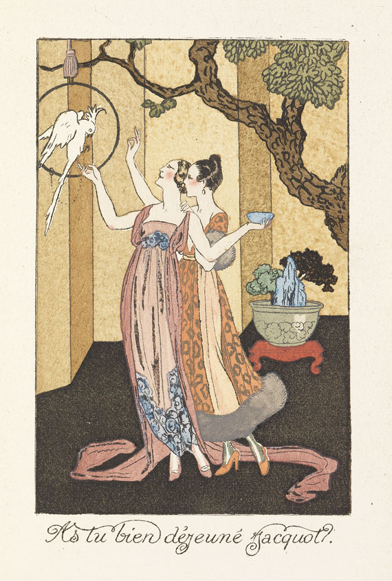 Georges Barbier - La guirlande des mois, nur 3 Bde. 1918-20