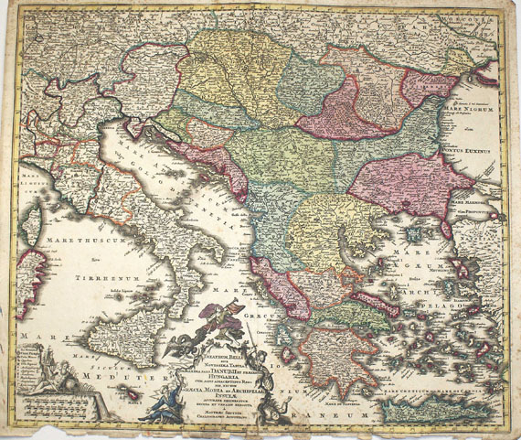  Konvolut - 39 Bll. Karten (Europa). Um 1740. - Autre image
