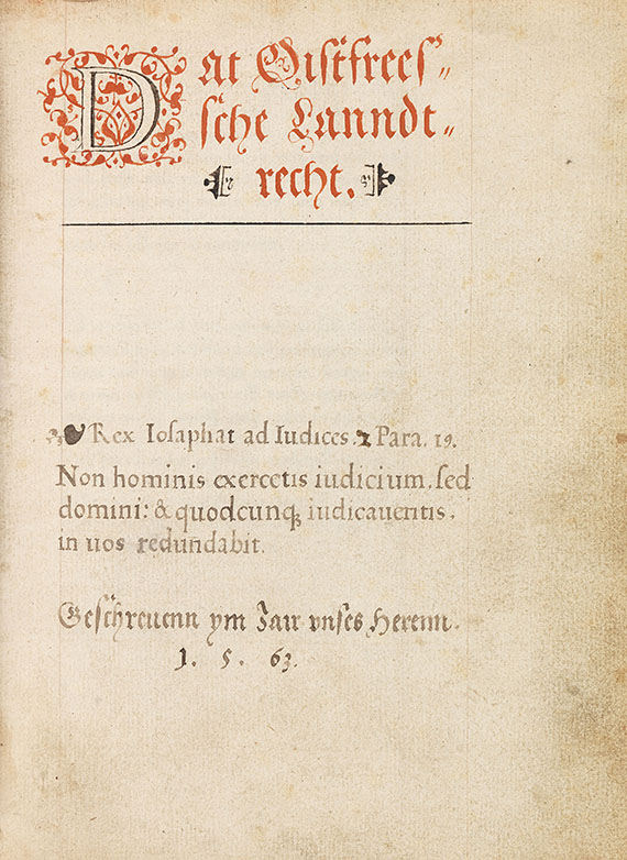   - Oistfreessche Lanndtrecht. 1563 - Autre image