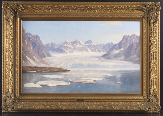 Georg Macco - Ansicht eines Gletschers (Spitzbergen) - Image du cadre