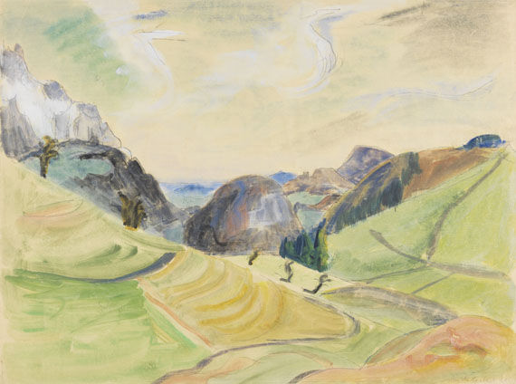 Erich Heckel - Blick ins Tal I