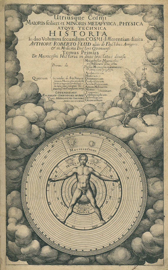  Alchemie und Okkulta - Fludd, R., Utriusque Cosmi. Historia. Teil 1 (von 2).