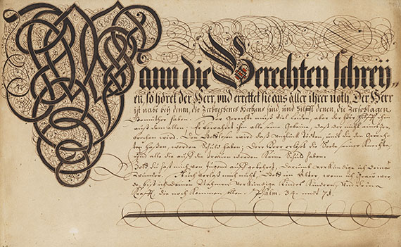 Schreibmeister - Schreibmeisterbuch, Handschrift.