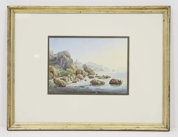 Johann Jakob Wolfensberger - Felsenküste bei Amalfi - Image du cadre