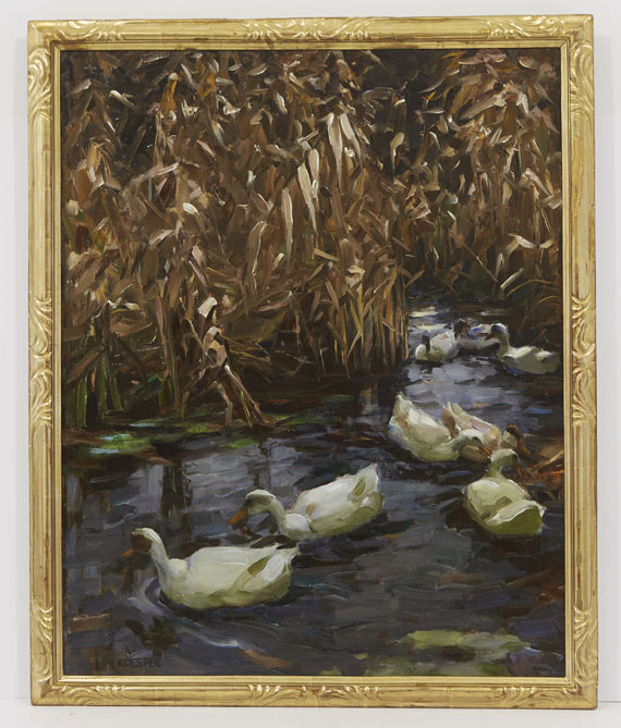 Koester - Acht Enten im Herbstschilf