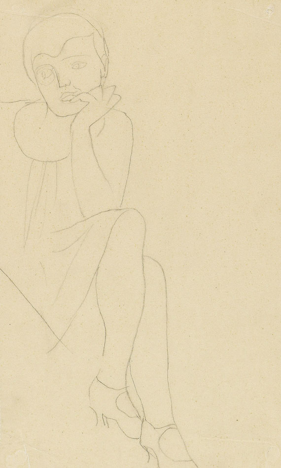 Gabriele Münter - Schauspielerin, sitzend nach rechts