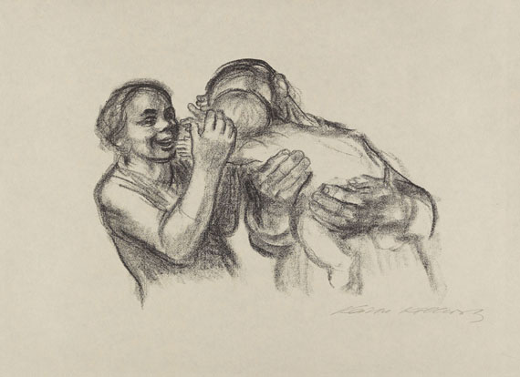 Käthe Kollwitz - Eltern mit Kind